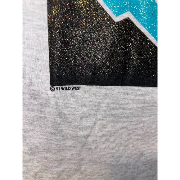 Vintage Las Vegas Shirt Signal Sports Tee 90s Neon Tourist Graphic Ringer Large - Picture 7 of 13